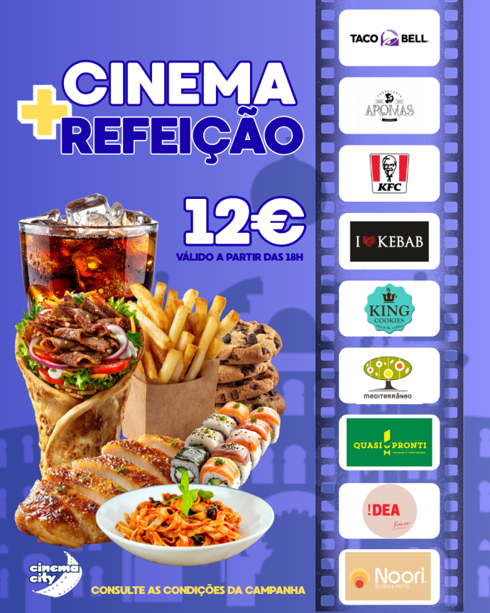 Cinema + refeição